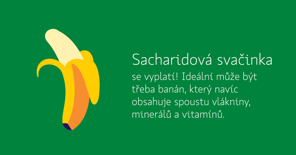 Sacharidová svačinka na kolo