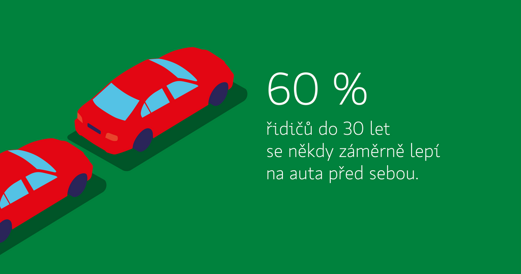 60 % řidičů se někdy záměrně lepí na auta před sebou