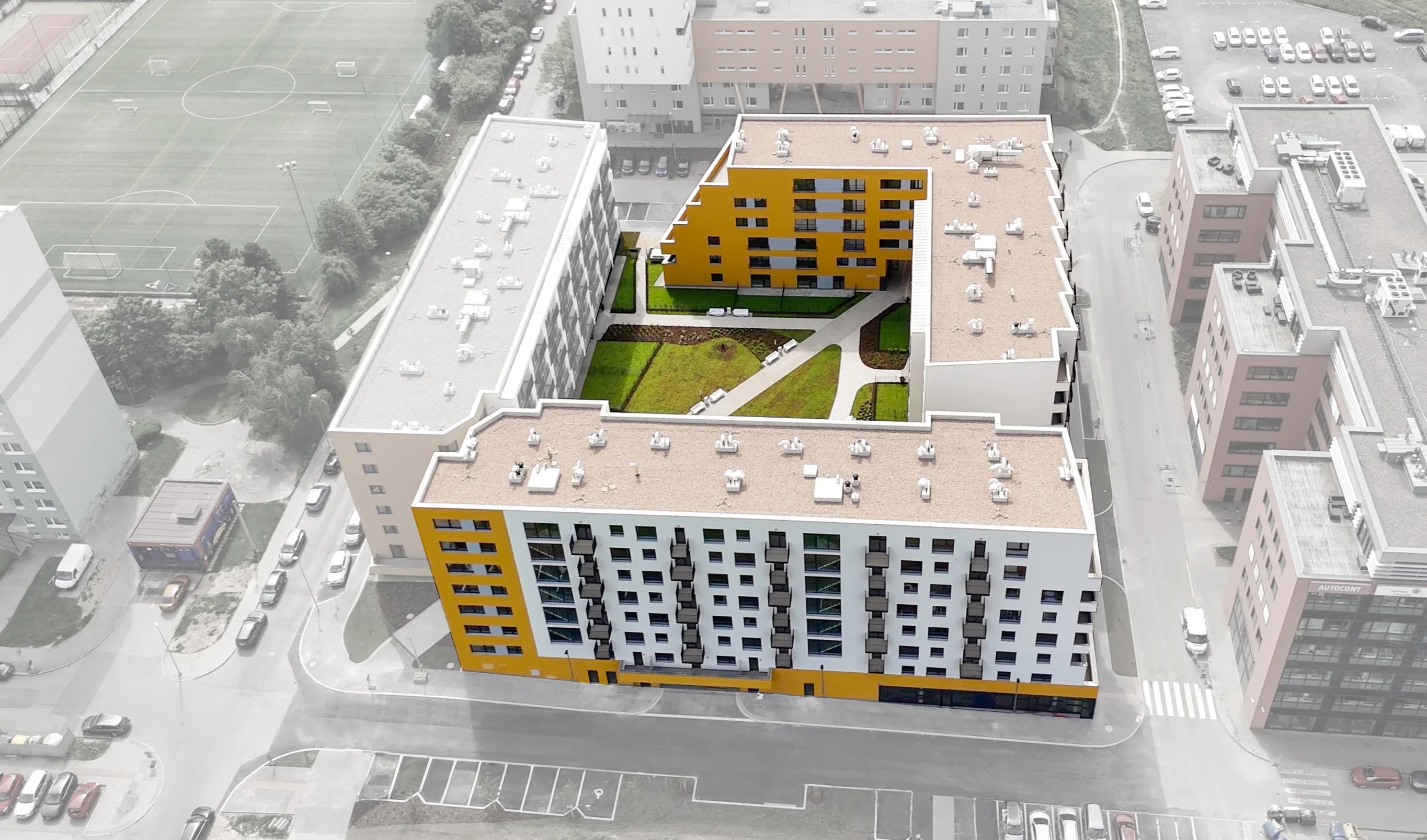 Visualisation of the housing complex