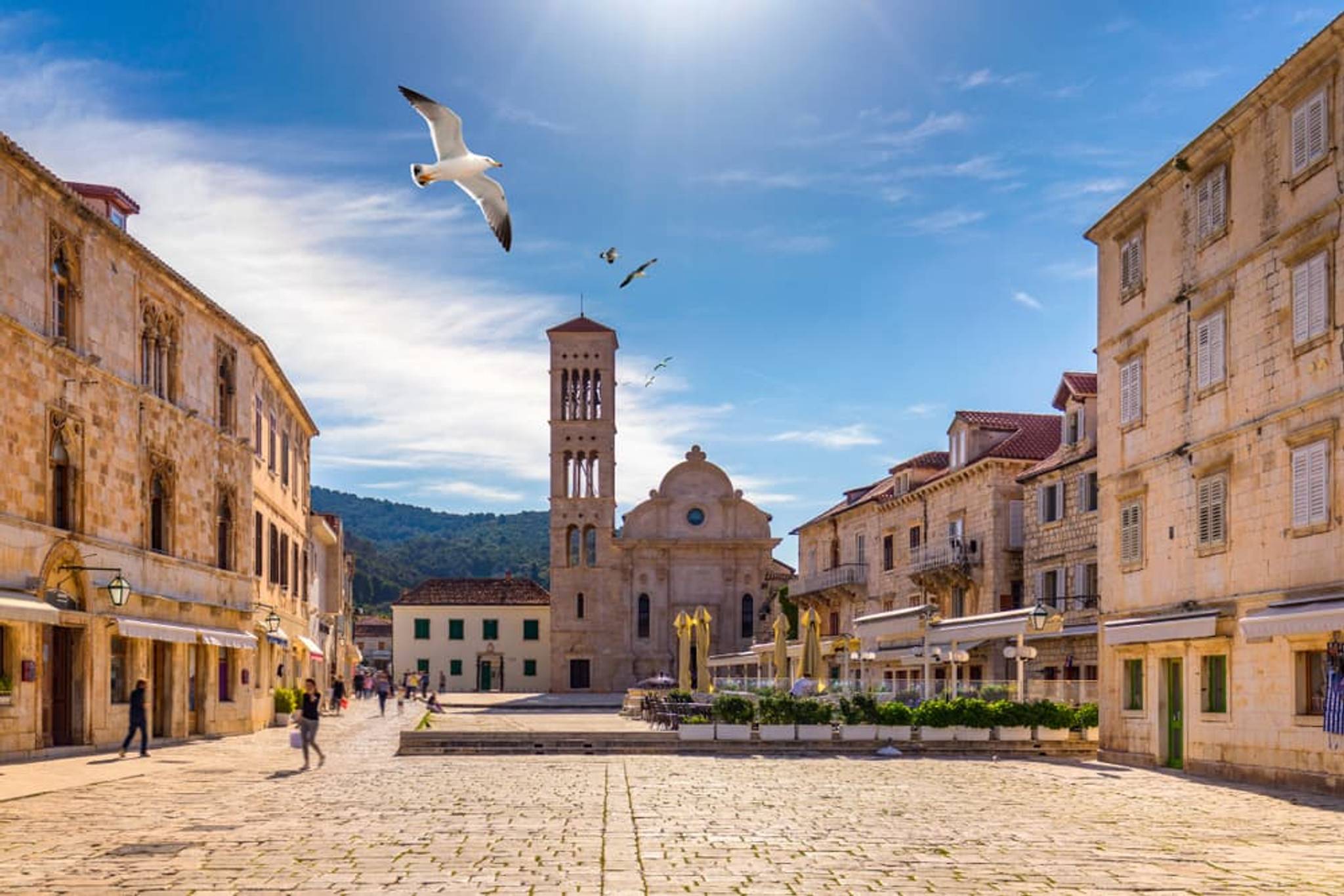 Hvar – náměstí Pjaca