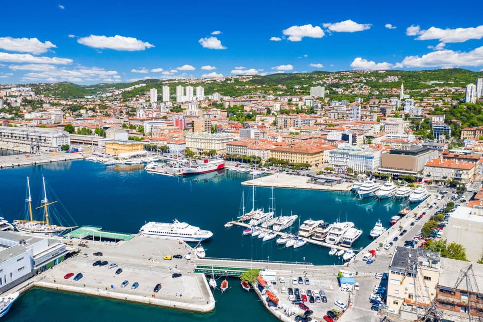 Rijeka – pohled na přístav