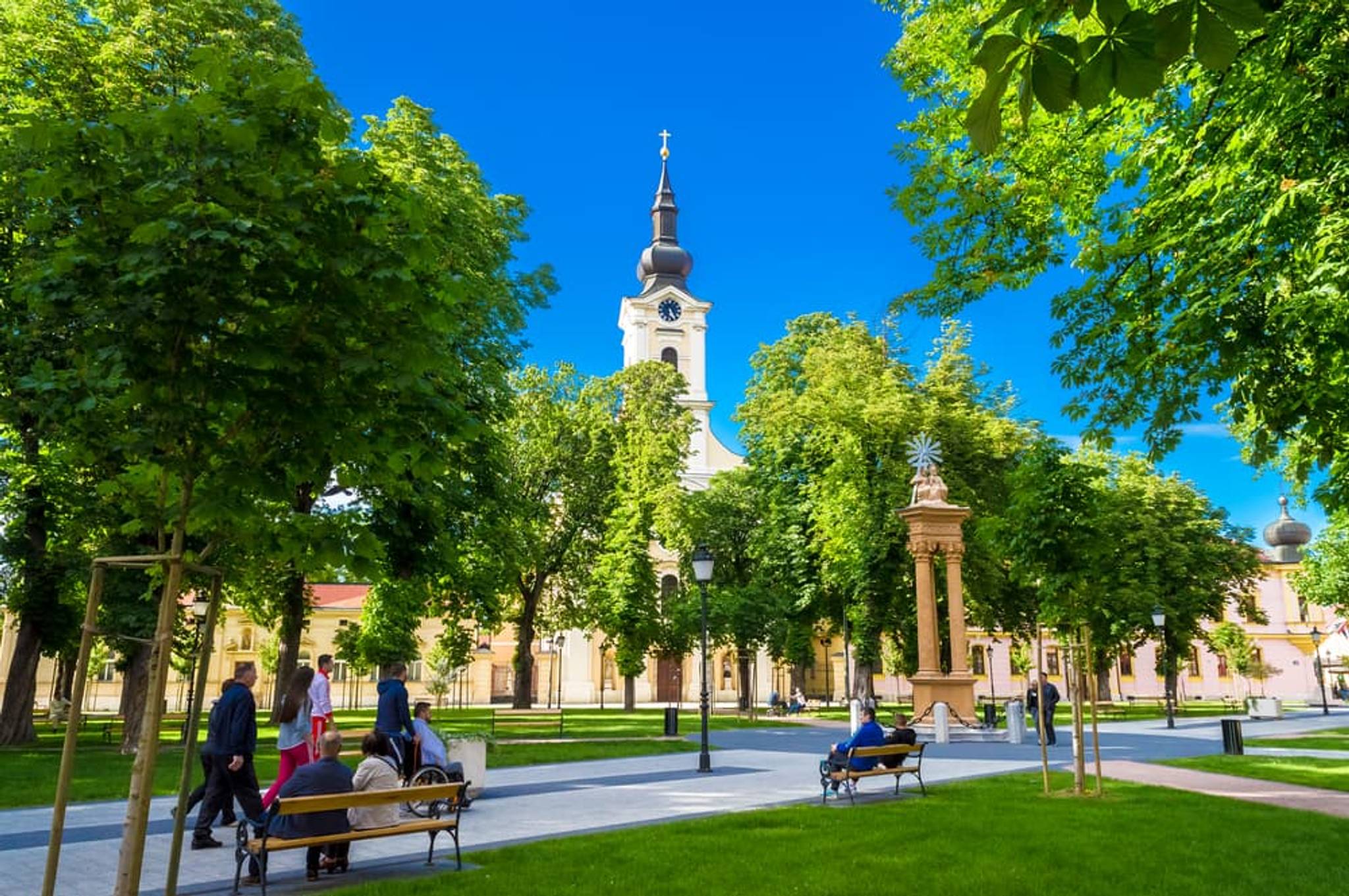 Vinkovci – park ve městě