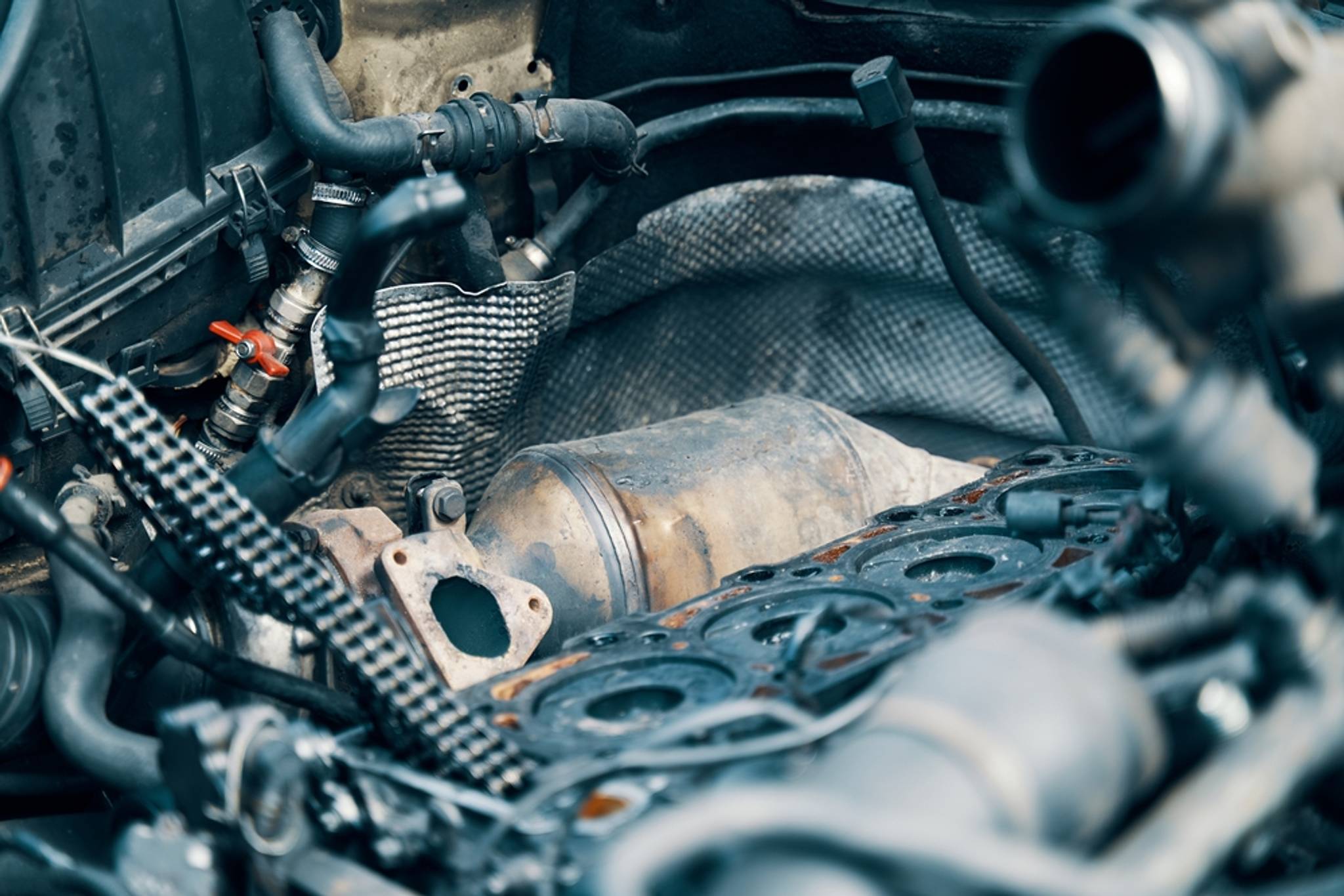 Používaný filtr pevných částic v motoru auta (DPF)