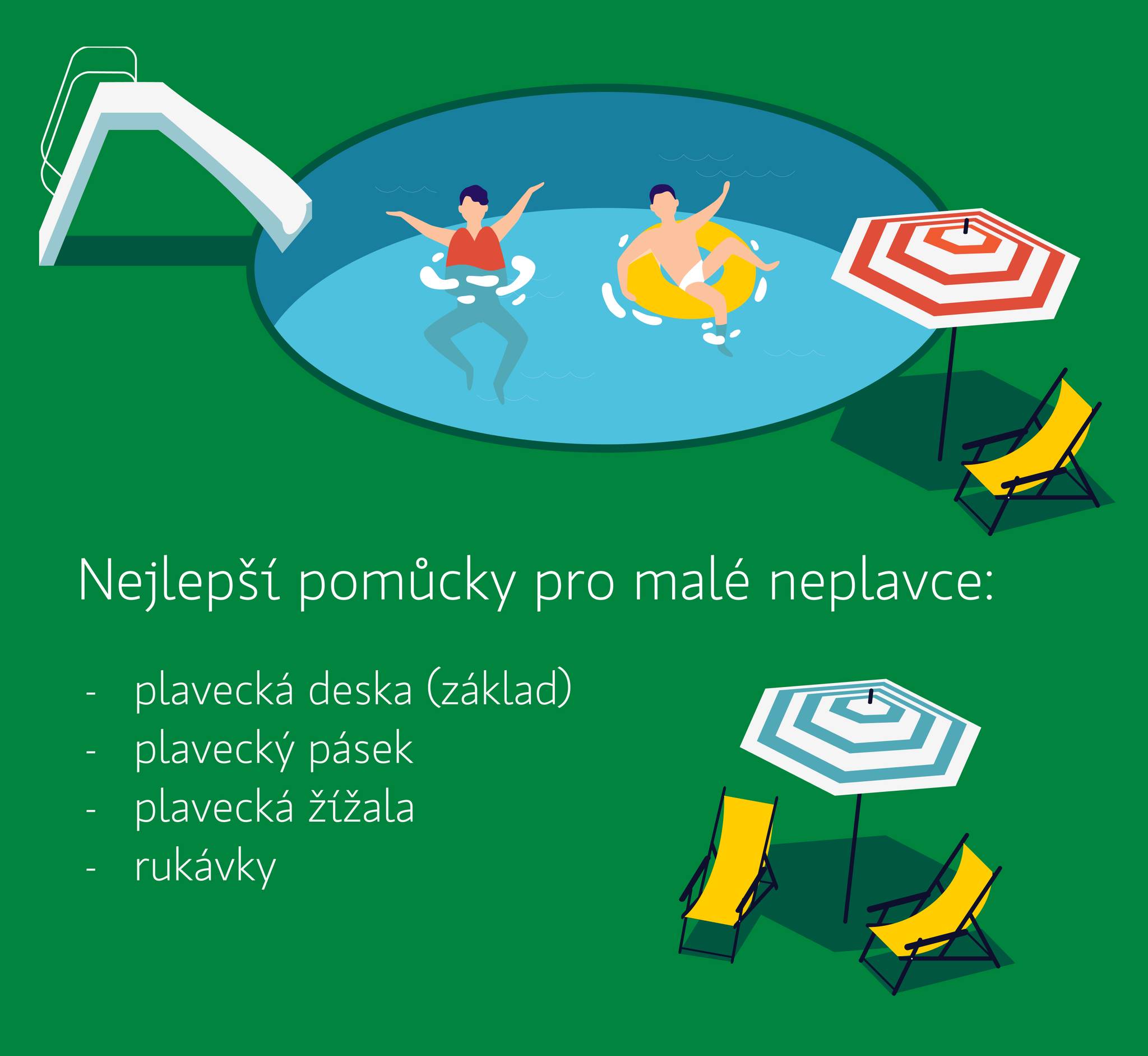 Nejlepší pomůcky pro malé neplavce