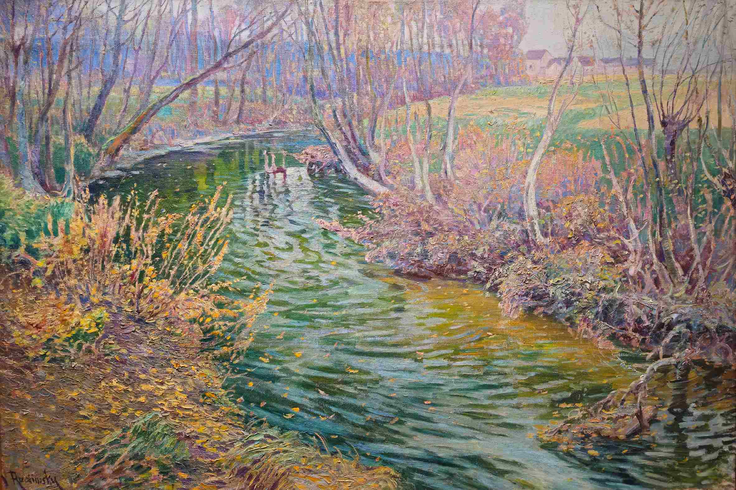 Radimský, Potok v Giverny v jarním slunci, web
